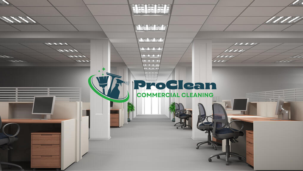 ProClean Commercial Cleaning team meticulously cleaning a modern office space in Canandaigua, ensuring a spotless and hygienic environment for employees.